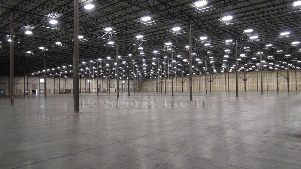 Industrial warehouse concrete floor repairs are needed due to years of abuse from tenant abuse during leasing. 