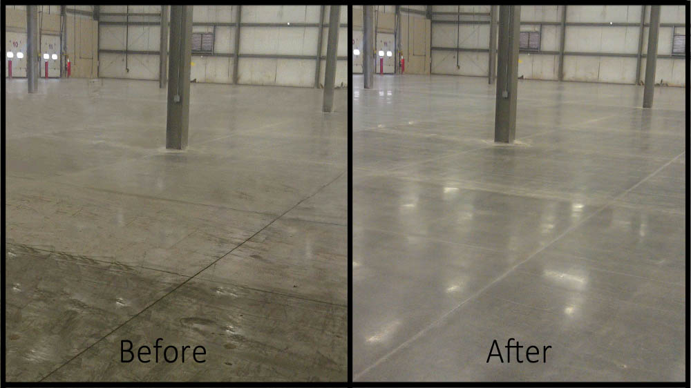 before and after for floor cleaning