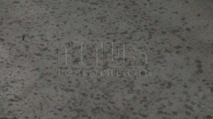 Wet spots on concrete floor